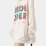 A fashionable beige streetwear hoodie, perfect for trendy apparel brands, crafted by a bulk custom hoodie supplier.