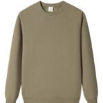 Unisex blank fleece sweatshirt front view - custom sweatshirts fast