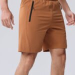 Front view of custom shorts from leading mens shorts manufacturers, lightweight and breathable, product number YY026.