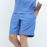Side view of Custom Gym Shorts Mens, showing breathable design, YY025.