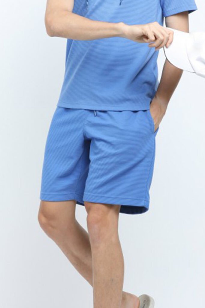 Side view of Custom Gym Shorts Mens, showing breathable design, YY025.
