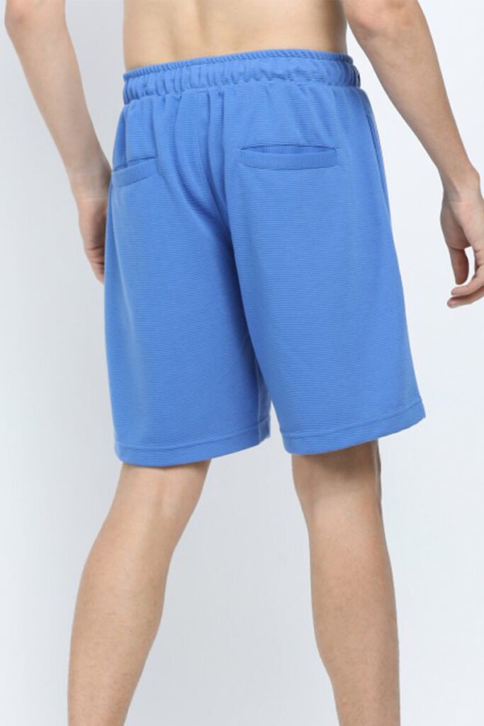 Back view of Custom Gym Shorts Mens with elastic waistband, YY025.