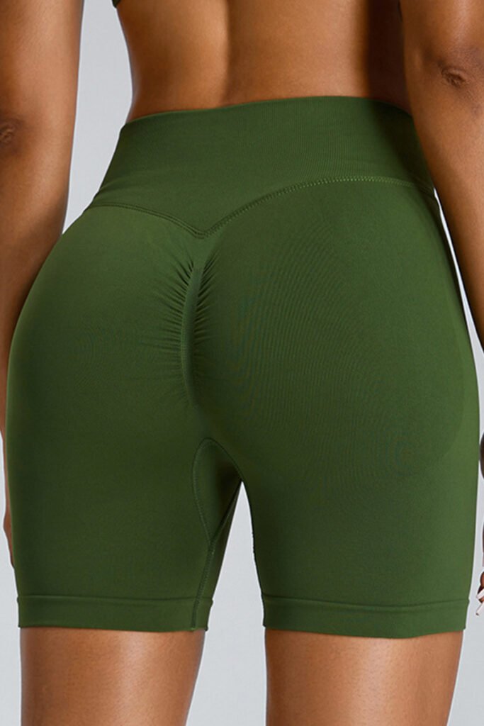 butt scrunch biker shorts