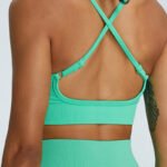 cross back seamless bra